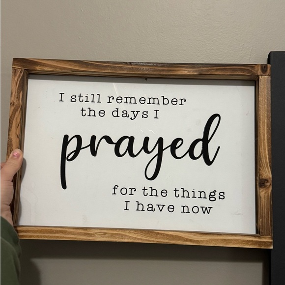 Inspirational Wooden Framed Wall Art - Picture 1 of 2
